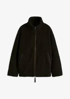 bonprix bonprix Chaqueta polar con forro Negro Discount