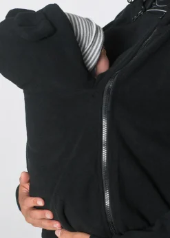 bonprix bonprix Chaqueta polar premamá/de porteo Negro Discount