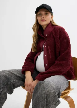 bonprix bonprix Chaqueta polar premamá/de porteo 3 en 1 mora oscuro Online