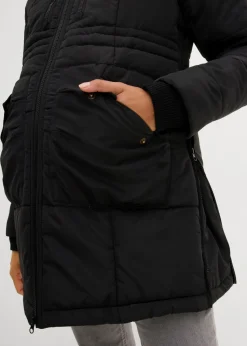 bonprix bonprix Chaqueta premamá 3 en 1 con inserto de porteo Negro Best