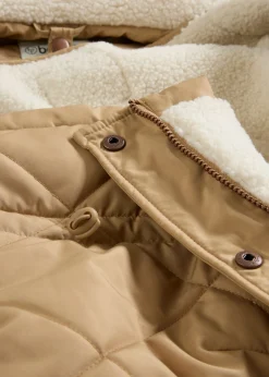 bonprix bonprix Chaqueta premamá de porteo 6 en 1 con chaleco desmontable Camel mate Clearance