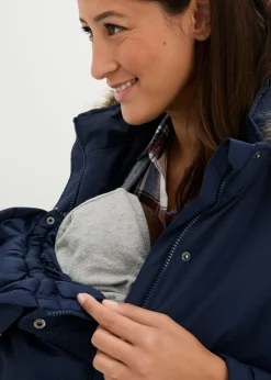 bonprix bonprix Chaqueta premamá funcional y de porteo 3 en 1 Azul oscuro Best