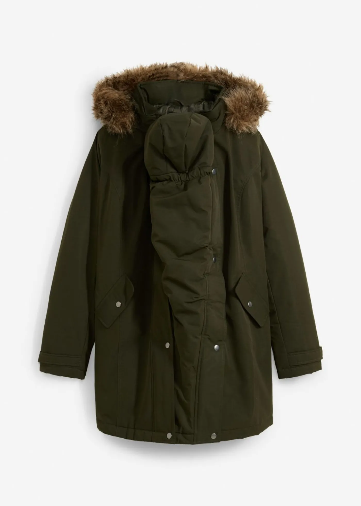 bonprix bonprix Chaqueta premamá funcional y de porteo 3 en 1 Verde oliva Discount