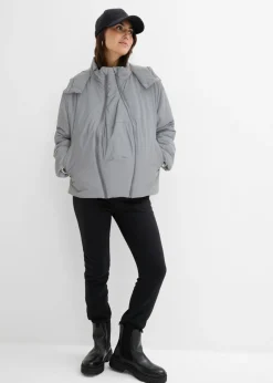 bonprix bonprix Chaqueta premamá reflectante 3 en 1 con inserto para porteo y para el embarazo Gris Online