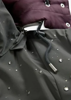 bonprix bonprix Chaqueta repelente al agua para exteriores con aspecto 2 en 1 antracita New