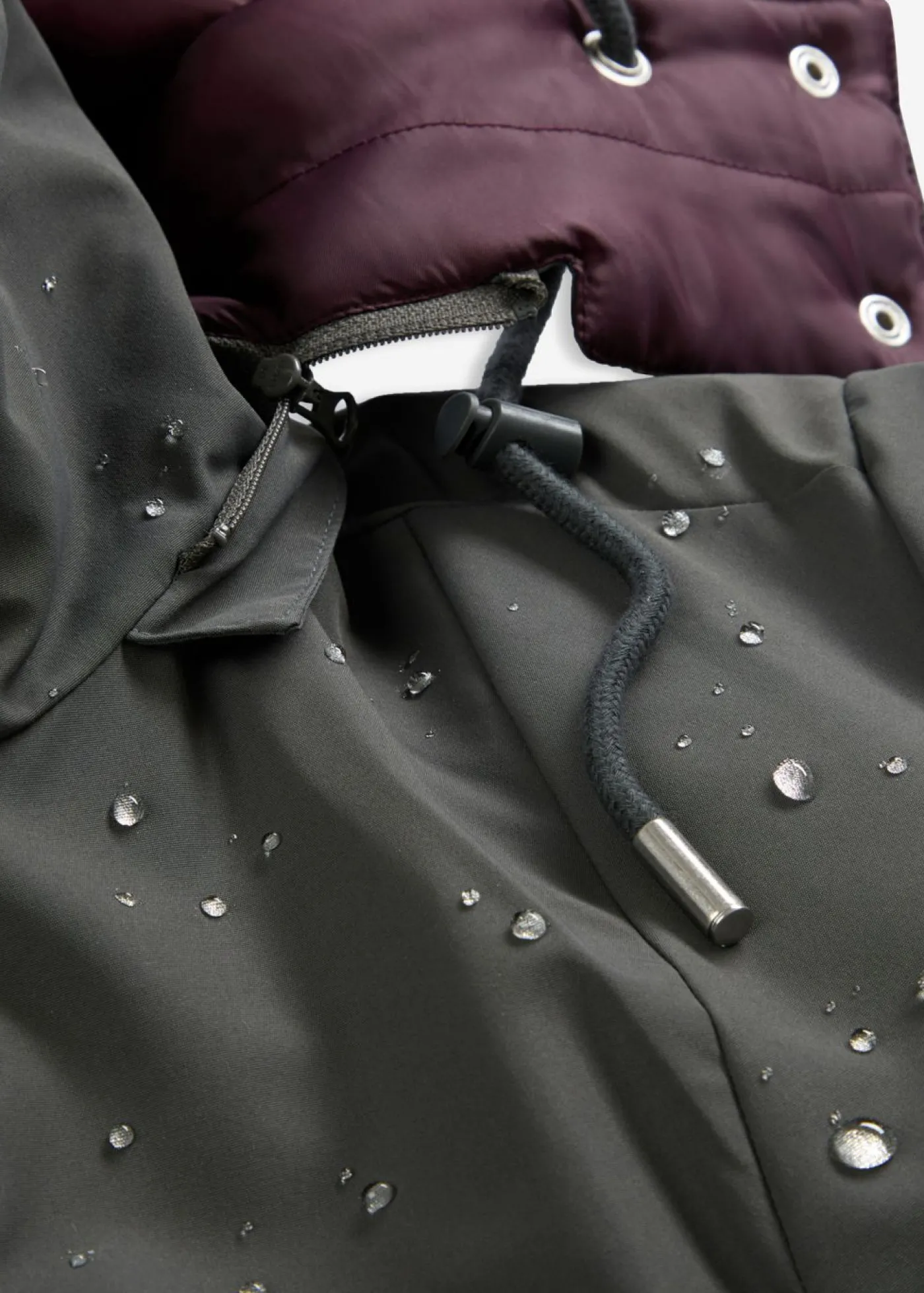 bonprix bonprix Chaqueta repelente al agua para exteriores con aspecto 2 en 1 antracita New