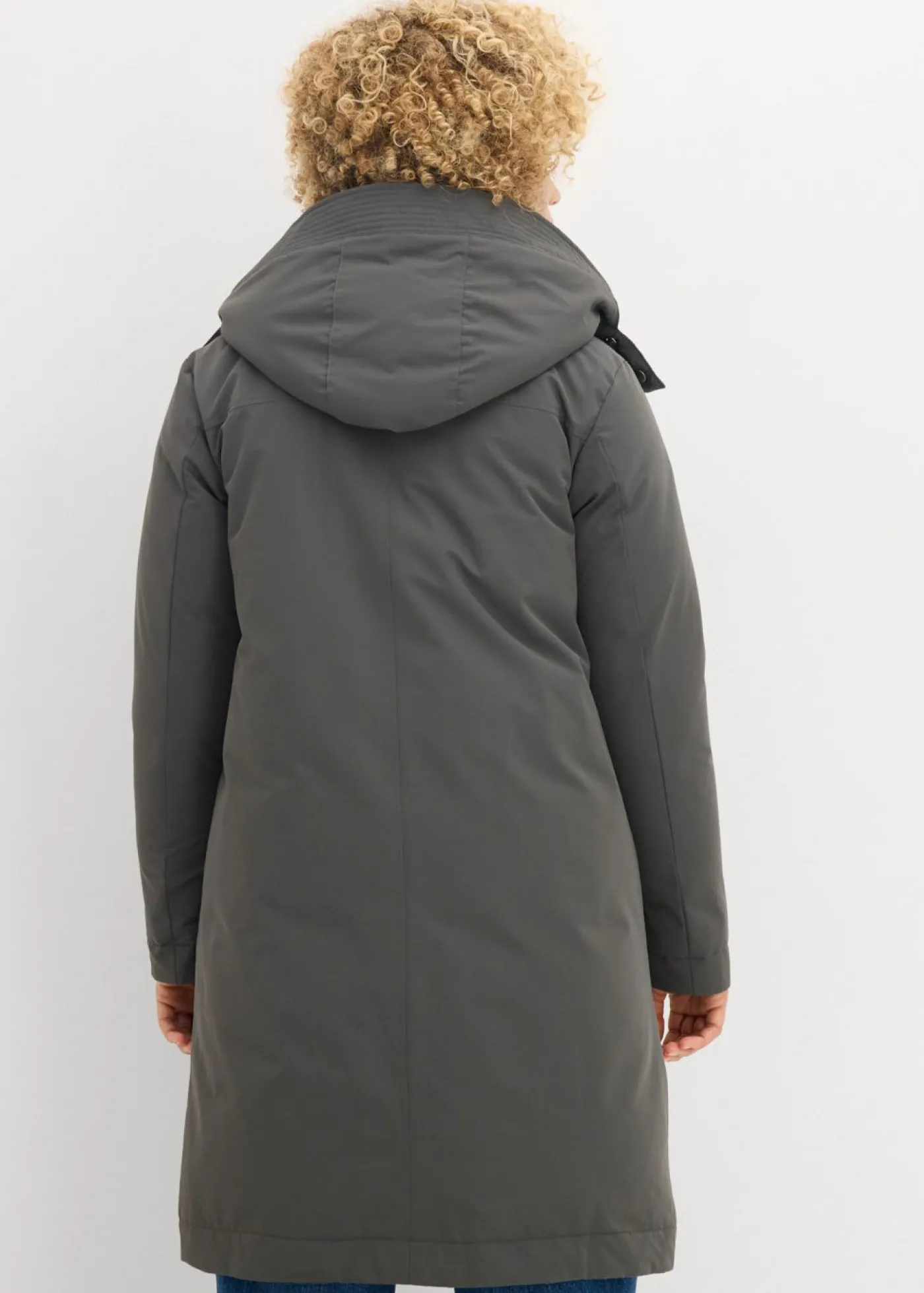 bonprix bonprix Chaqueta repelente al agua para exteriores con aspecto 2 en 1 antracita New
