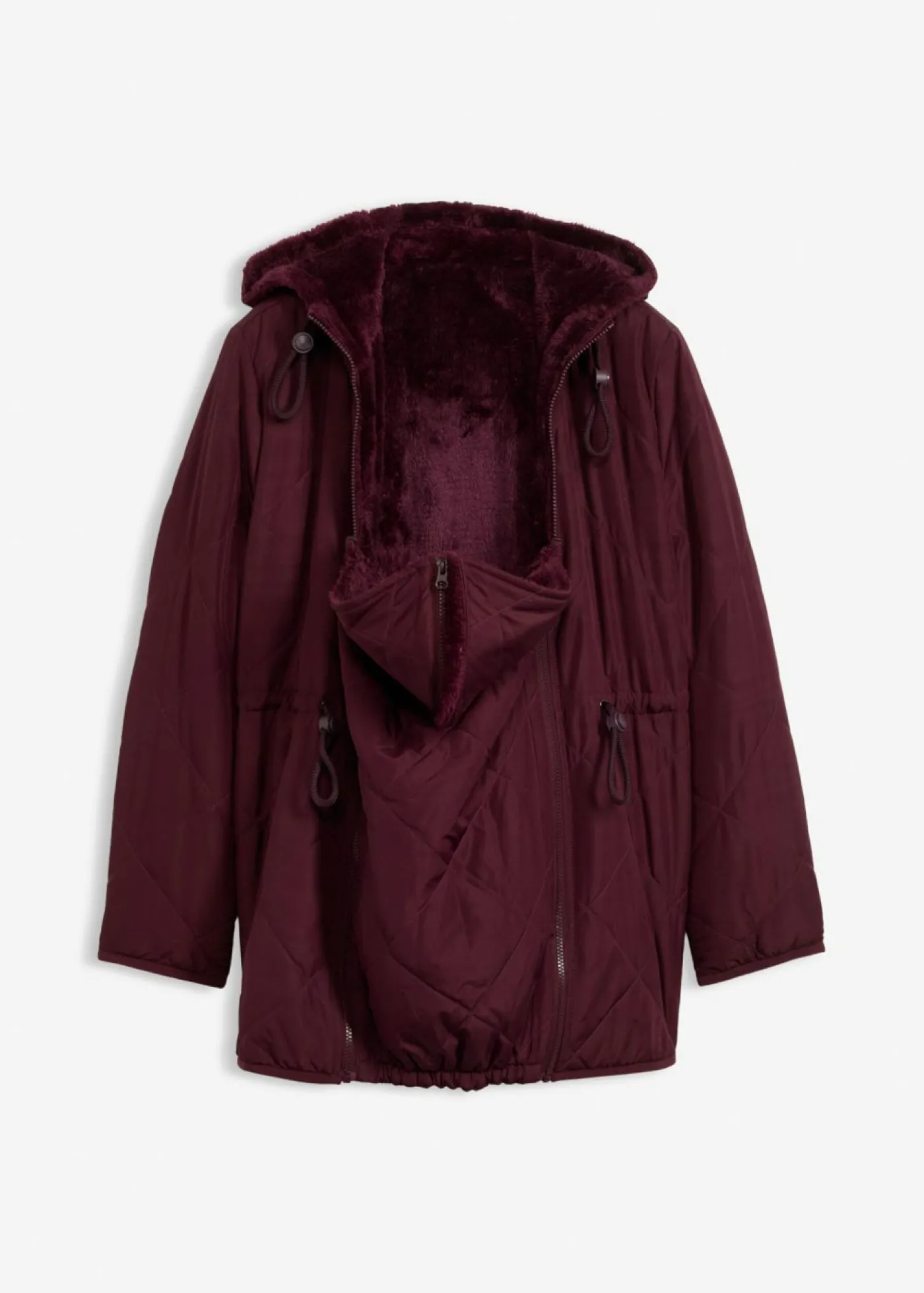 bonprix bonprix Chaqueta reversible 6 en 1 para durante y después del embarazo rojo burdeos Online