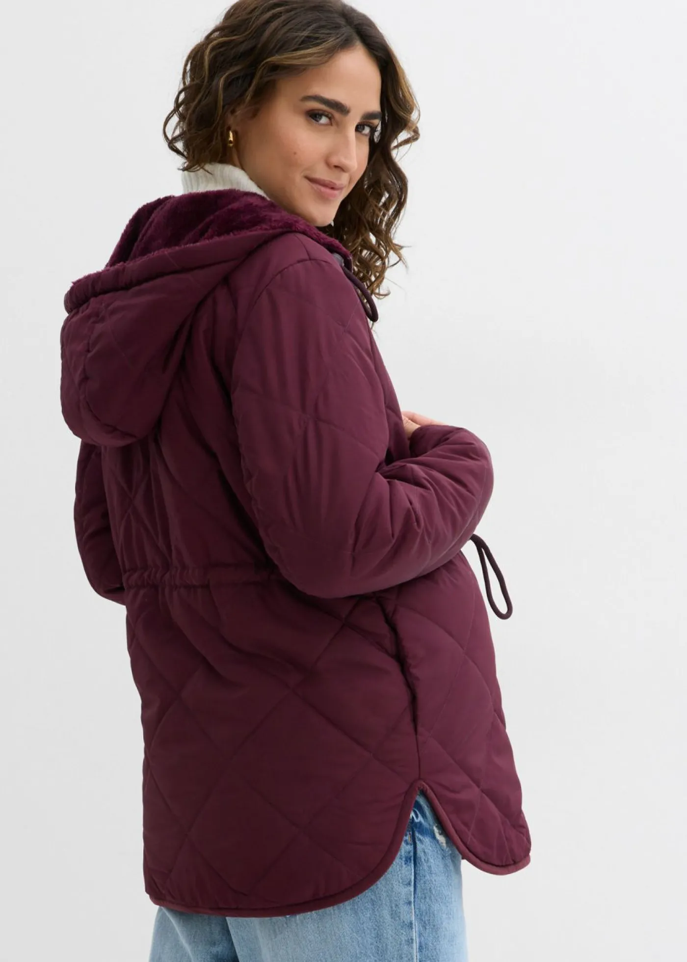 bonprix bonprix Chaqueta reversible 6 en 1 para durante y después del embarazo rojo burdeos Online