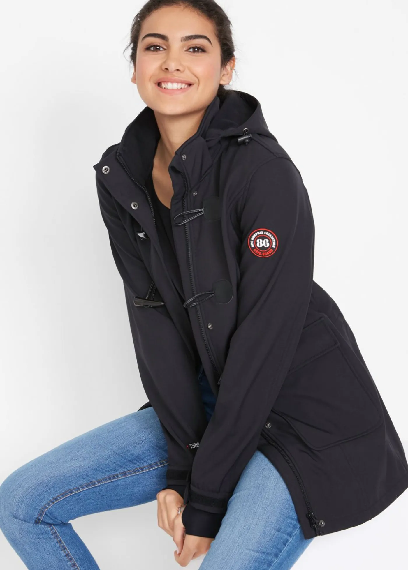bonprix bonprix Chaqueta Softshell Negro Hot