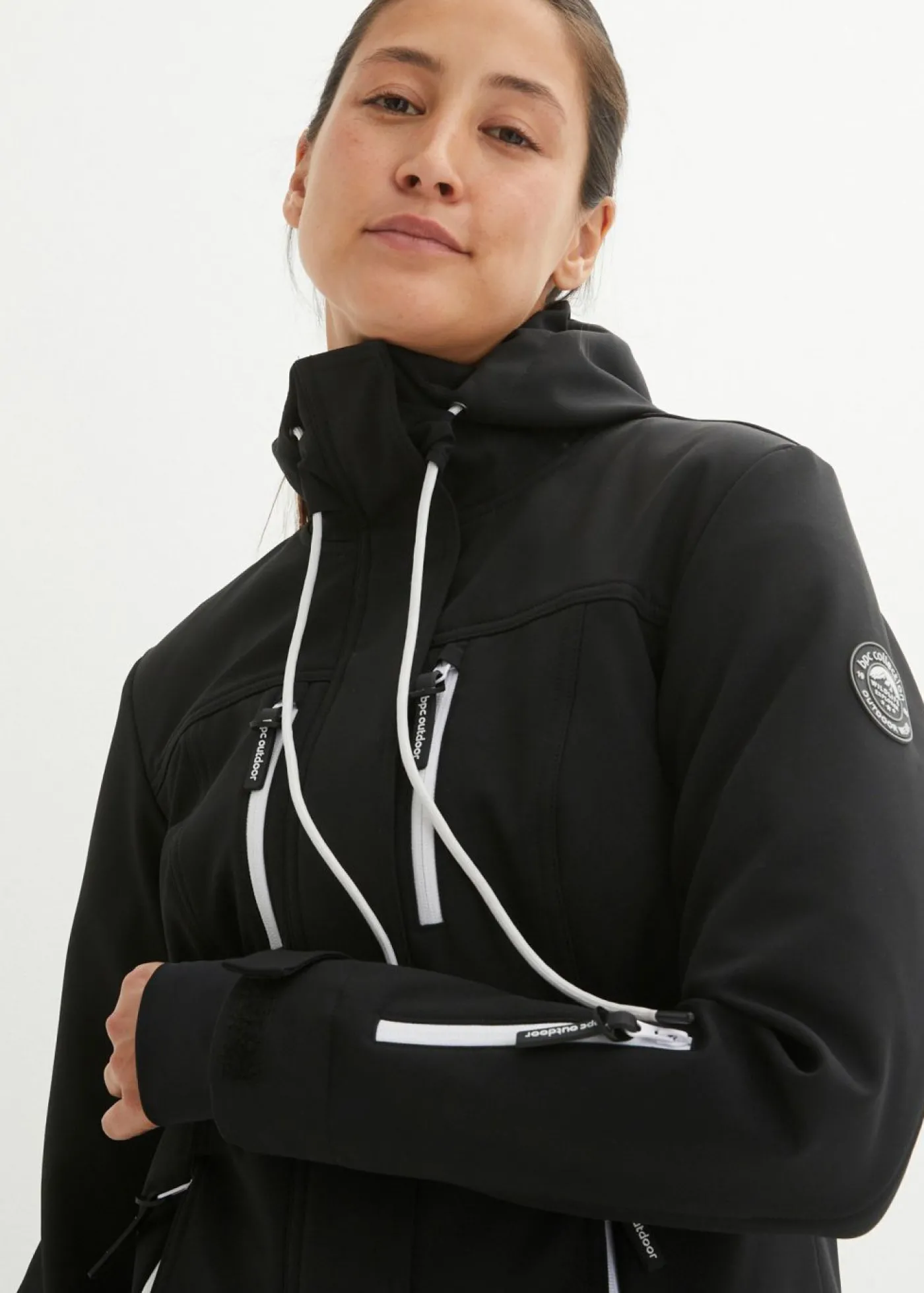 bonprix bonprix Chaqueta softshell repelente al agua Negro