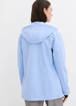 bonprix bonprix Chaqueta softshell repelente al agua Azul perla + blanco Best
