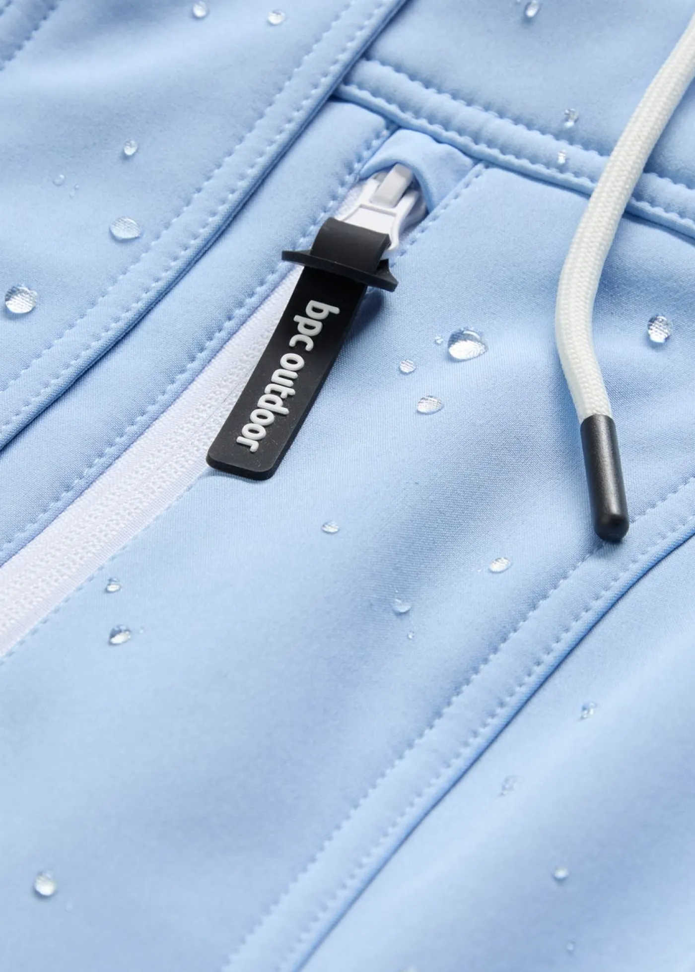 bonprix bonprix Chaqueta softshell repelente al agua Azul perla + blanco Best