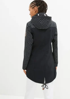 bonprix bonprix Chaqueta softshell repelente al agua con corte entallado negro topos Best