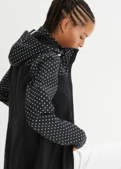 bonprix bonprix Chaqueta softshell repelente al agua con corte entallado negro topos Best