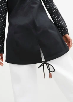 bonprix bonprix Chaqueta softshell repelente al agua con corte entallado negro topos Best