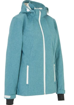 bonprix bonprix Chaqueta softshell repelente al agua turquesa profundo moteado Outlet