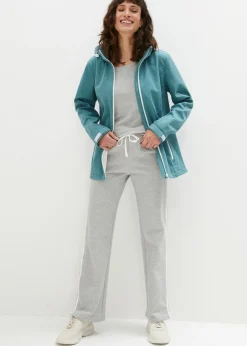 bonprix bonprix Chaqueta softshell repelente al agua turquesa profundo moteado Outlet