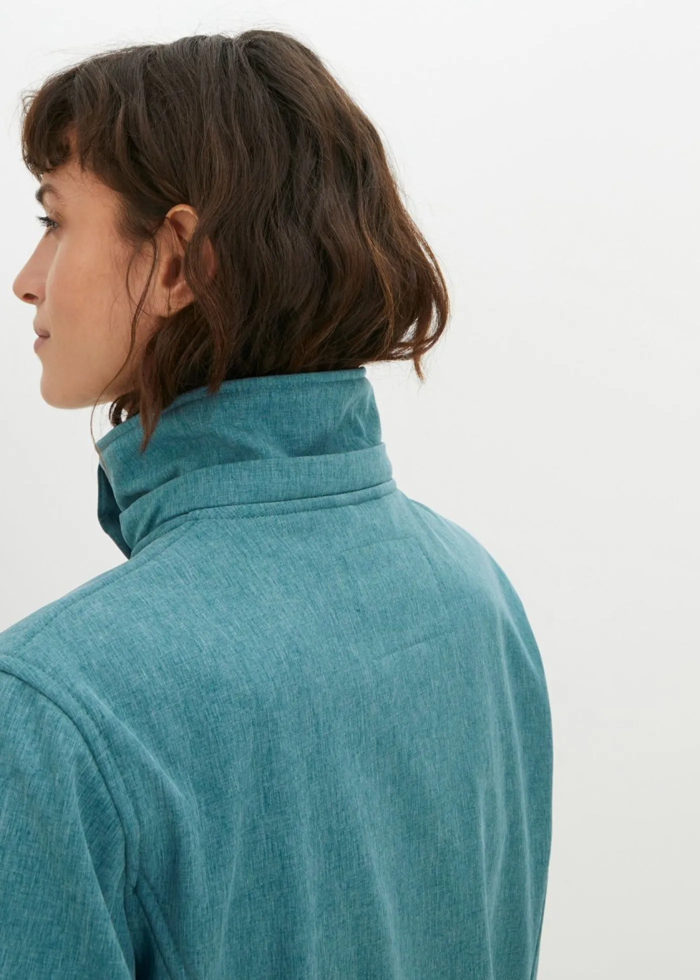 bonprix bonprix Chaqueta softshell repelente al agua turquesa profundo moteado Outlet
