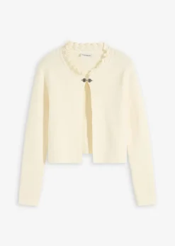 bonprix bonprix Chaqueta tradicional de punto Blanco-crema Best