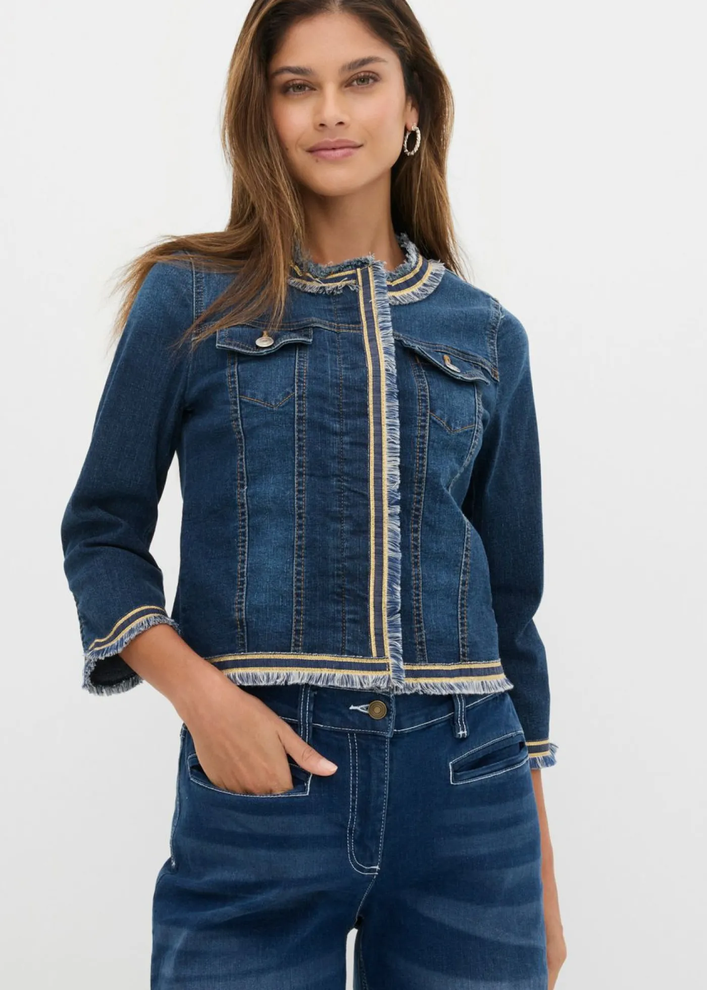 bonprix bonprix Chaqueta vaquera Vaquero oscuro Discount