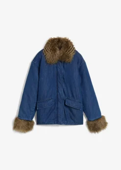 bonprix bonprix Chaqueta vaquera con ligero guateado Azul piedra Sale