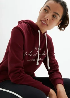 bonprix bonprix Chándal con sudadera larga y leggings (2 piezas) Rojo avellana/negro estampado Best