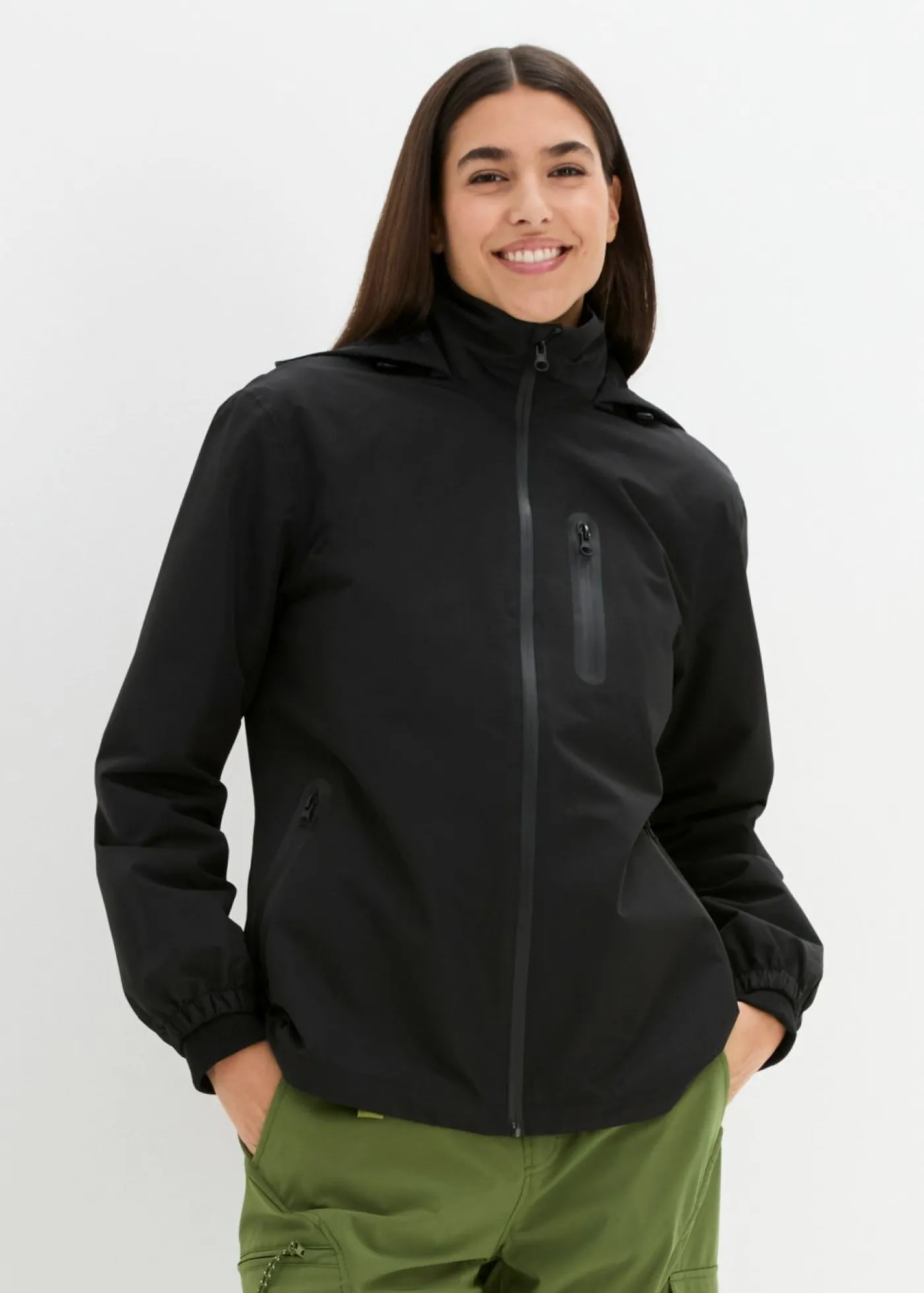 bonprix bonprix Chubasquero ligero Negro Sale