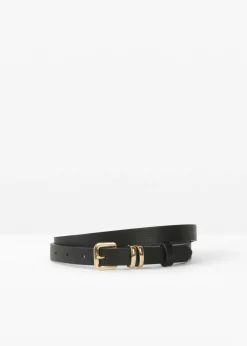 bonprix bonprix Cinturón negro-oro metálico New