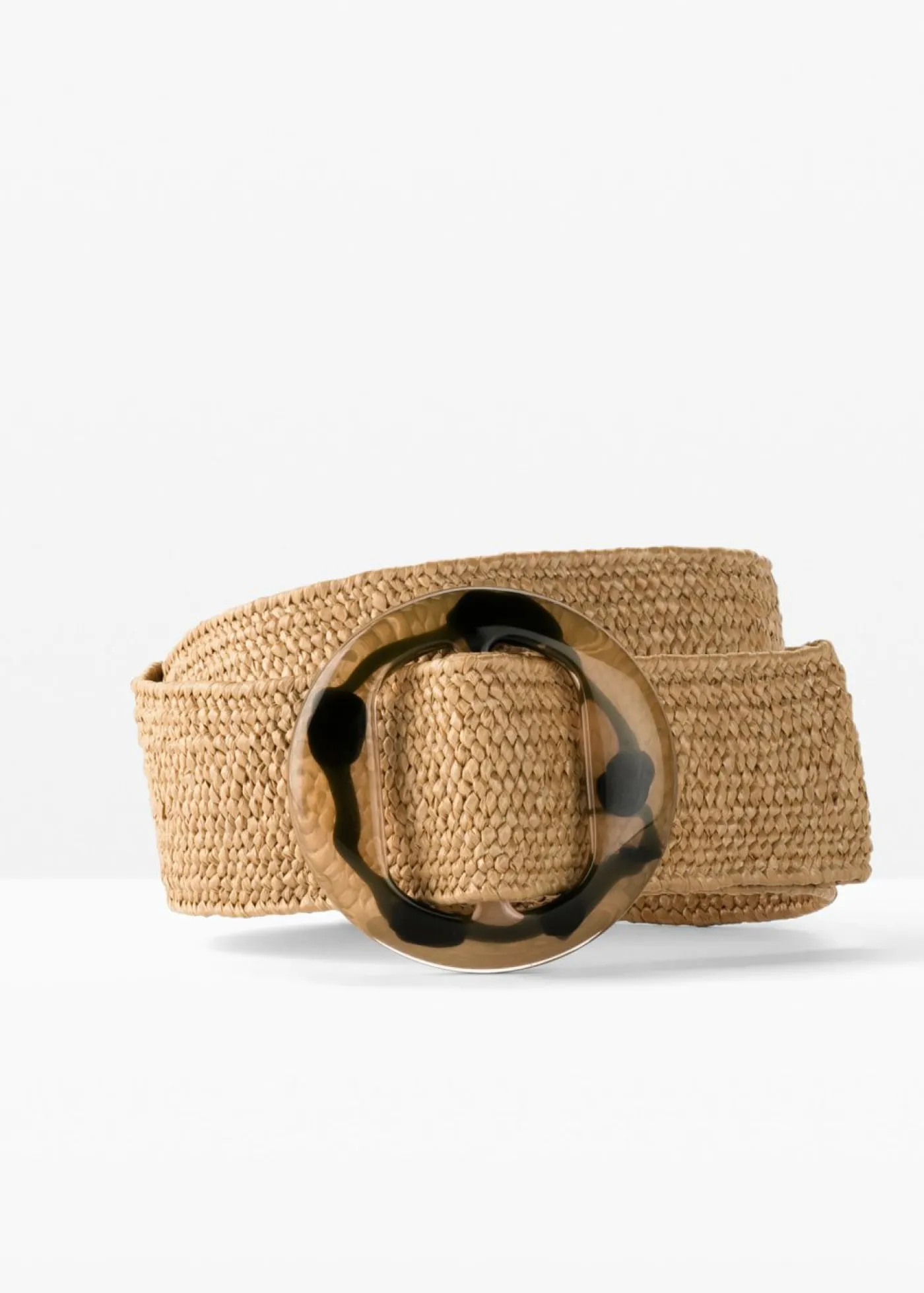 bonprix bonprix Cinturón con aspecto de paja Natural-marrón Best