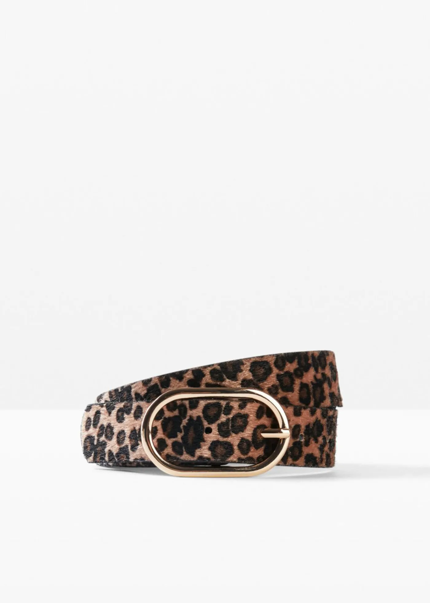 bonprix bonprix Cinturón con estampado de leopardo estampado leo beige/negro