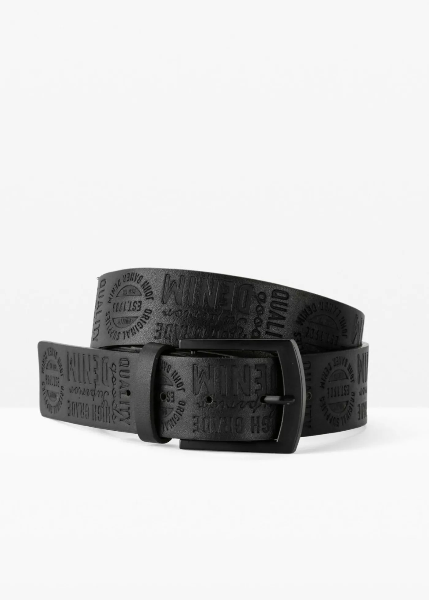 bonprix bonprix Cinturón con relieve llamativo Negro Online