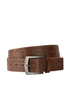 bonprix bonprix Cinturón con relieve llamativo marrón Online