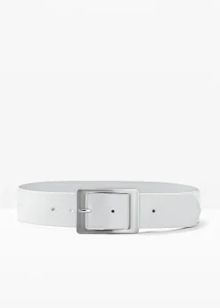 bonprix bonprix Cinturón de cuero Blanco Discount