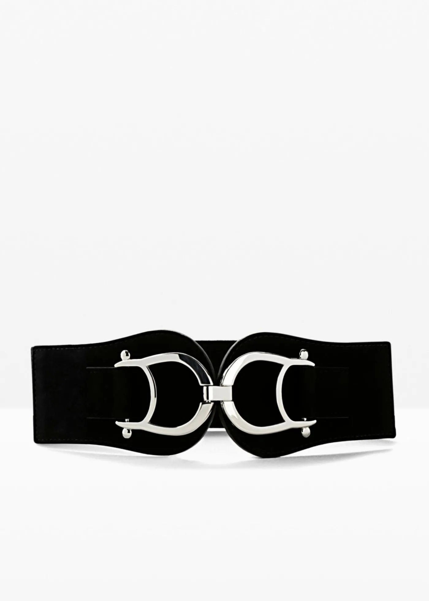 bonprix bonprix Cinturón elástico con hebilla llamativa Negro New