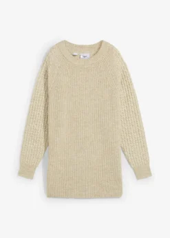 bonprix bonprix Cálido jersey premamá y de lactancia 2 en 1 Caqui nuevo Outlet