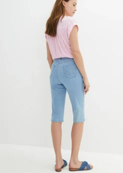 bonprix bonprix Cómodas bermudas vaqueras con elástico azul hielo denim usado Best
