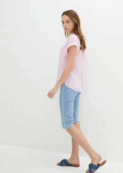 bonprix bonprix Cómodas bermudas vaqueras con elástico azul hielo denim usado Best