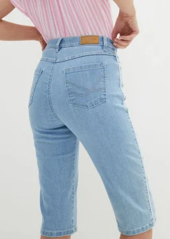 bonprix bonprix Cómodas bermudas vaqueras con elástico azul hielo denim usado Best
