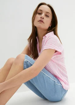 bonprix bonprix Cómodas bermudas vaqueras con elástico azul hielo denim usado Best