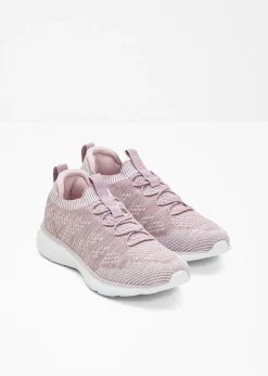 bonprix bonprix Cómodas zapatillas sin cordones de material suave Violeta