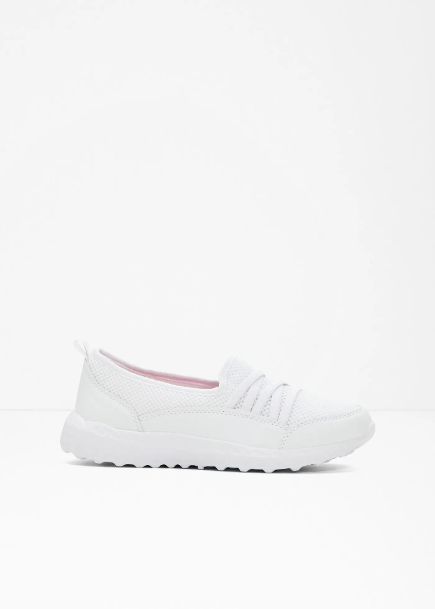 bonprix bonprix Cómodas zapatillas, slip in, con suela fina Blanco Discount