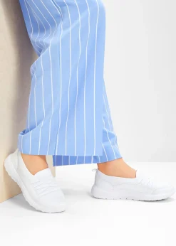 bonprix bonprix Cómodas zapatillas, slip in, con suela fina Blanco Discount