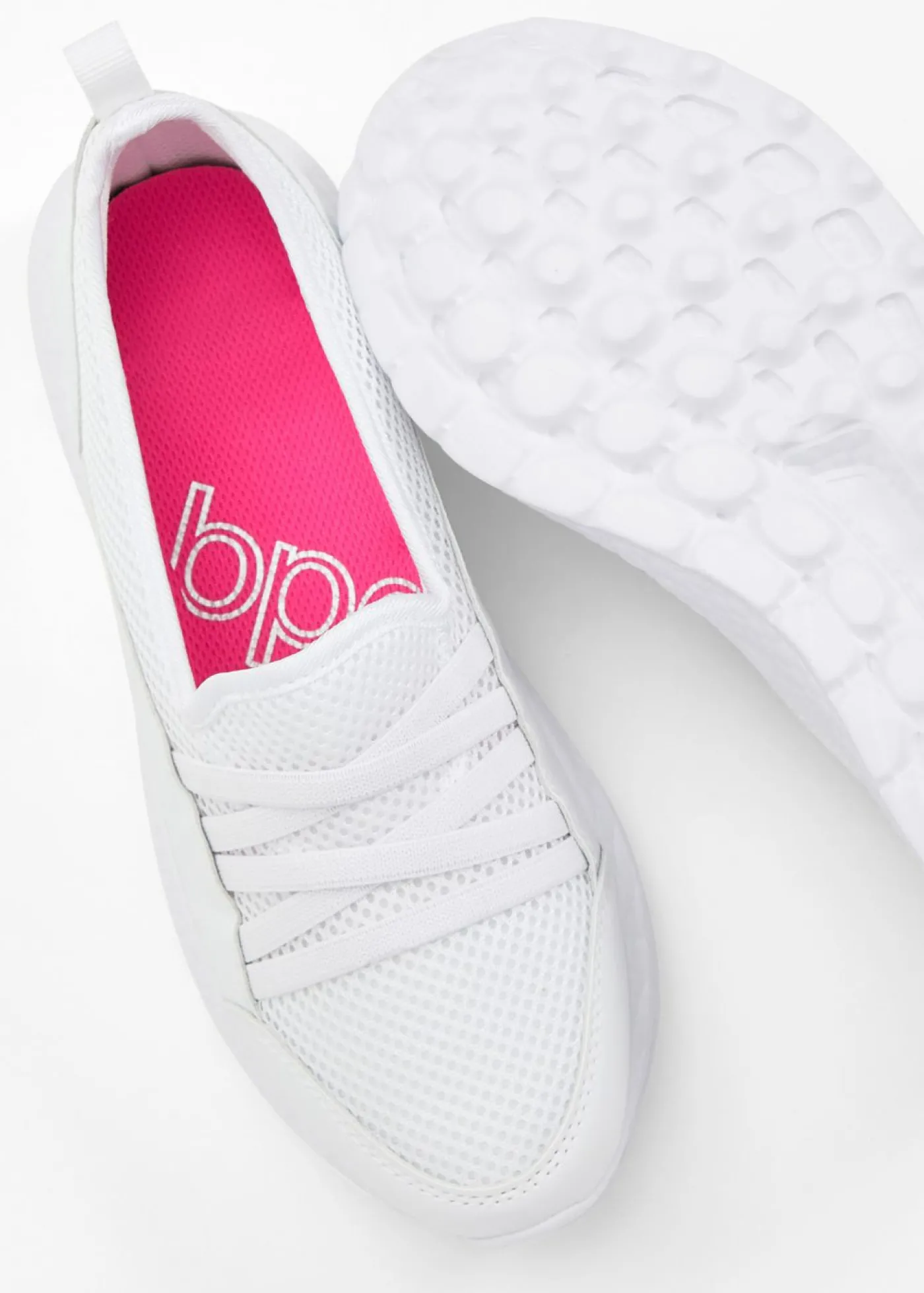 bonprix bonprix Cómodas zapatillas, slip in, con suela fina Blanco Discount
