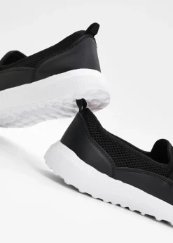 bonprix bonprix Cómodas zapatillas, slip in, con suela fina Negro Discount