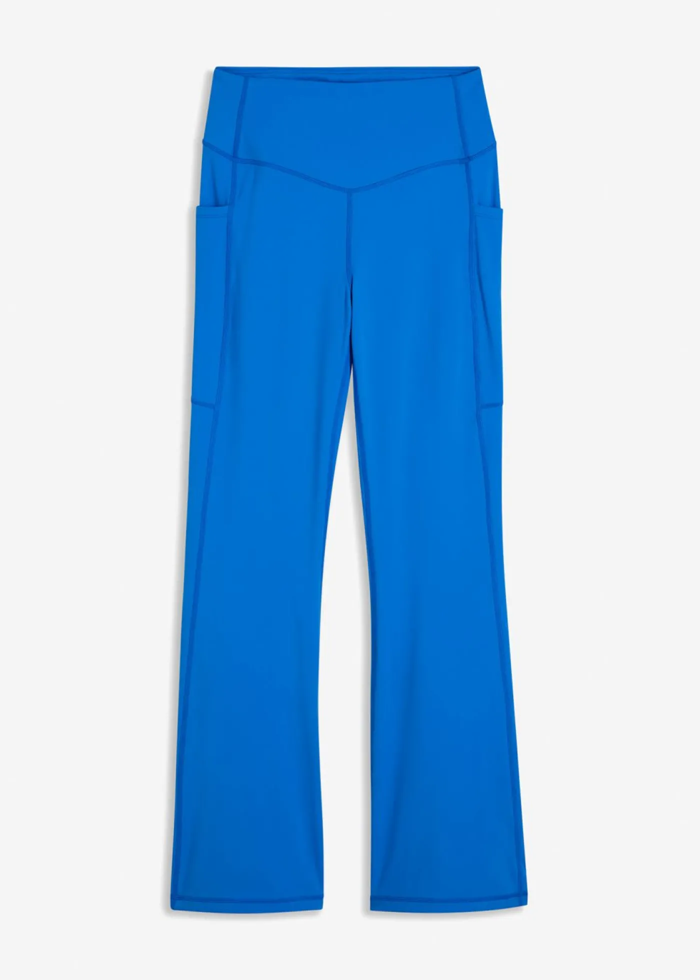 bonprix bonprix Cómodos leggings deportivos con bolsillo para móvil, corte acampanado y material de secado rápido azul horizonte Outlet