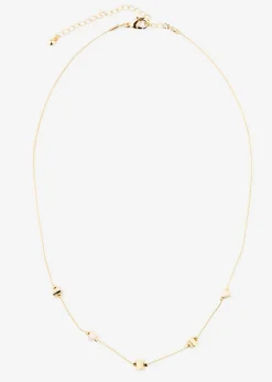 bonprix bonprix Collar con colgantes en forma de corazón oro metálico-crema Best