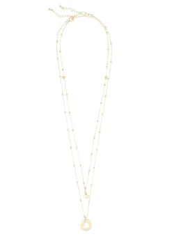 bonprix bonprix Collares (2 piezas) con colgantes en forma de corazón Dorado Clearance