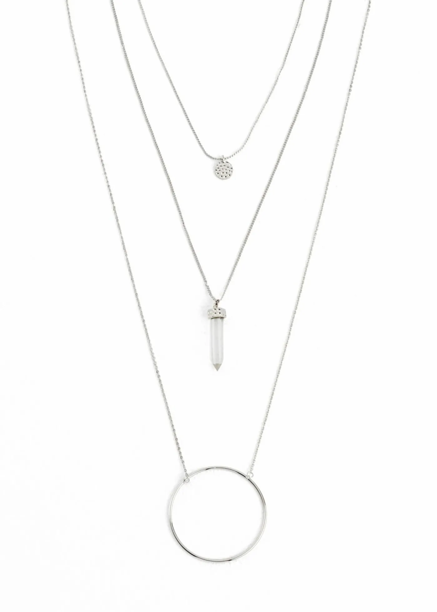 bonprix bonprix Conjunto de 3 cadenas Plateado Hot