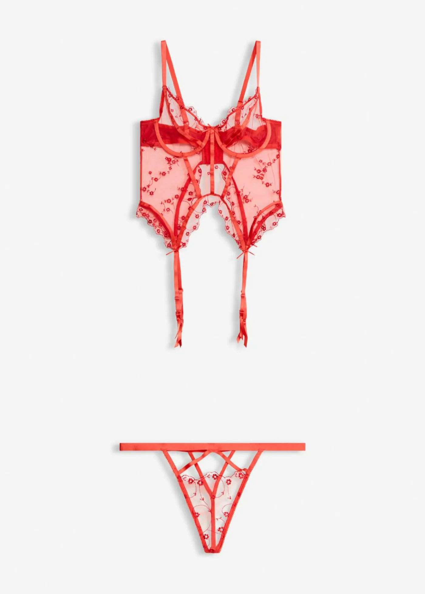 bonprix bonprix Corsé y tanga (conjunto de 2 piezas) fresa Discount